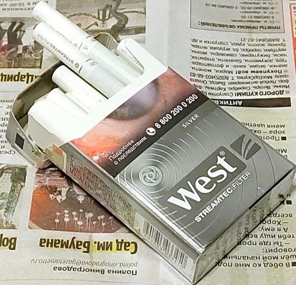 West Silver cigarettes