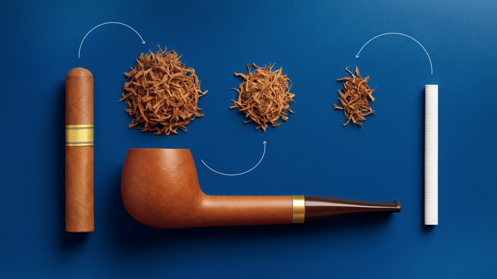 Comparison of Cigarettes, Cigars, and Pipe Tobacco
